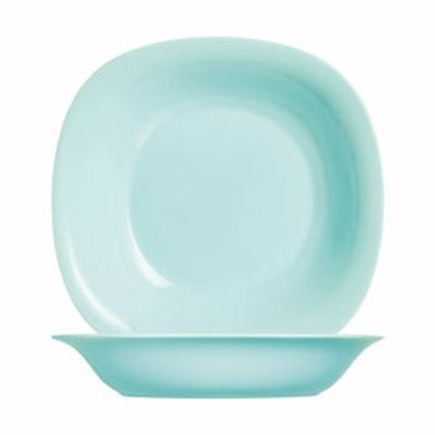 Đĩa thủy tinh sâu lòng Luminarc Carine 21cm màu xanh ngọc, an toàn cho lò vi sóng, thiết kế hiện đại, sản xuất tại Pháp - Hàng chính hãng P4251