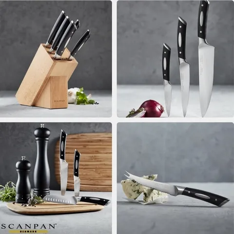 Dao Thái Thịt Scanpan Classic 20cm - Đa Năng Thép Không Gỉ Cao Cấp Cho Đầu Bếp, Cắt Thái Rau Củ Quả Thoải Mái