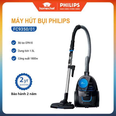 Máy Hút Bụi Philips FC9350 Dạng Hộp - Công Suất 1800W, Lực Hút Mạnh Mẽ, Bảo Hành 2 Năm, Thiết Kế Sang Trọng, Hiện Đại