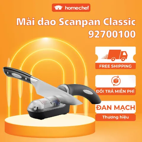 Dụng cụ mài dao 3 bước Scanpan Classic 92700100 - Đá mài gốm, đế cao su chống trượt - Giữ cho dao luôn sắc bén trong bếp