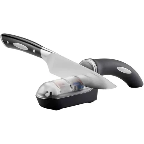 Dụng cụ mài dao 3 bước Scanpan Classic 92700100 - Đá mài gốm, đế cao su chống trượt - Giữ cho dao luôn sắc bén trong bếp