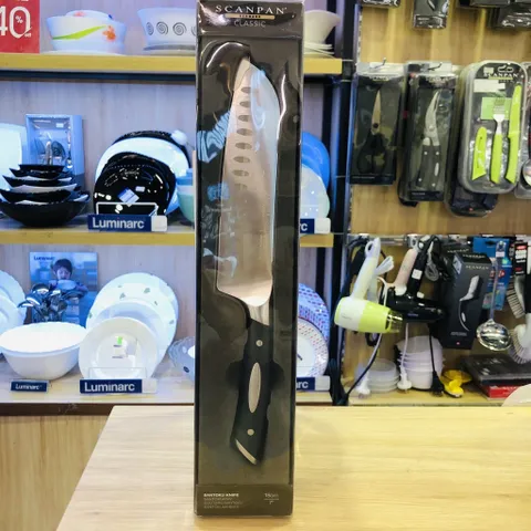 Dao thái chống dính Scanpan Classic 18cm - Thép không gỉ cao cấp cho bếp chuyên nghiệp, lưỡi sắc và bền bỉ
