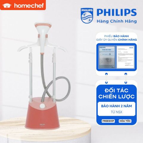 Bàn ủi hơi nước đứng Philips STE1020 - Công suất 1800W, dung tích 1.8L, chống nhỏ giọt, bảo hành 2 năm, hàng chính hãng