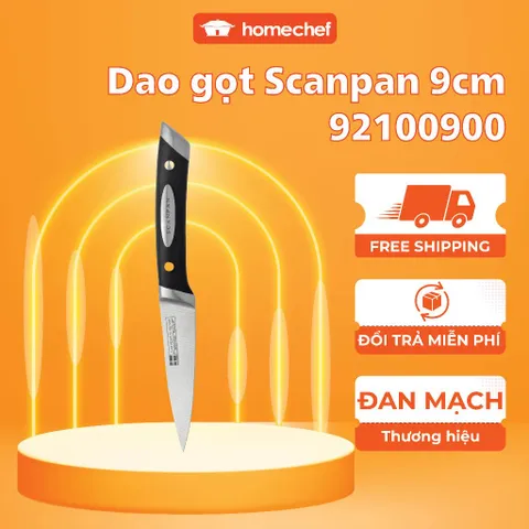 Dao thái gọt hoa quả đa năng Scanpan 9cm - Thép không gỉ cao cấp, thiết kế hiện đại cho bếp gia đình - Lựa chọn hoàn hảo cho đầu bếp