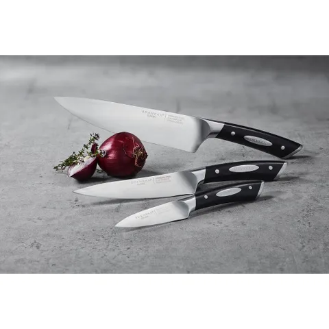 Dao thái gọt hoa quả đa năng Scanpan 9cm - Thép không gỉ cao cấp, thiết kế hiện đại cho bếp gia đình - Lựa chọn hoàn hảo cho đầu bếp