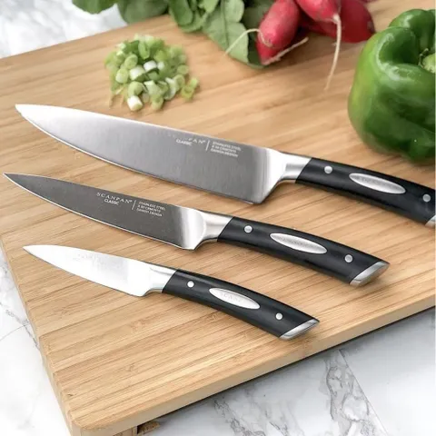 Dao thái gọt hoa quả đa năng Scanpan 9cm - Thép không gỉ cao cấp, thiết kế hiện đại cho bếp gia đình - Lựa chọn hoàn hảo cho đầu bếp