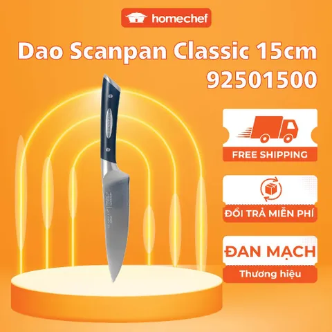 Dao thái thịt Scanpan Classic 15cm - Dao bếp đa năng chất lượng cao, thép không gỉ, thiết kế chuyên nghiệp cho đầu bếp.
