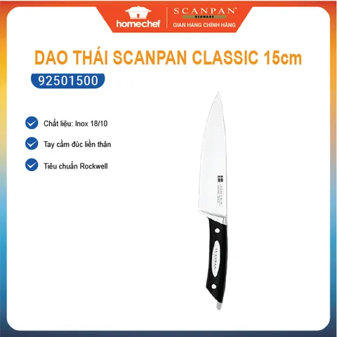 Dao thái thịt Scanpan Classic 15cm - Dao bếp đa năng chất lượng cao, thép không gỉ, thiết kế chuyên nghiệp cho đầu bếp.