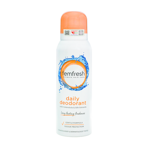 (có tem) Xịt khử mùi và thơm mát vùng kín cao cấp Femfresh Deodorant Spray