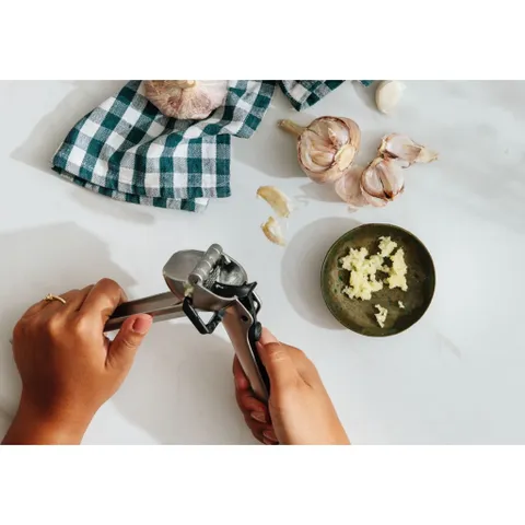 Máy ép tỏi Dreamfarm Garject DFGA5516 - Thép không gỉ, tự làm sạch, ép tỏi dễ dàng và nhanh chóng, giải pháp tuyệt vời cho bếp!