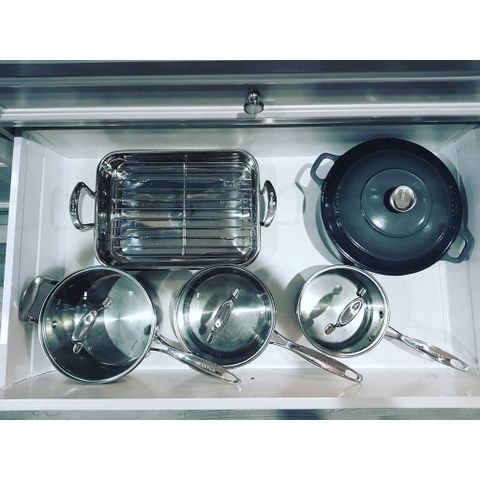 Bộ Nồi Inox 304 Cao Cấp Scanpan Impact 16/18/20cm - Chịu Nhiệt Tốt, Dùng Bếp Từ, An Toàn Máy Rửa Bát - Hàng Chính Hãng Đan Mạch