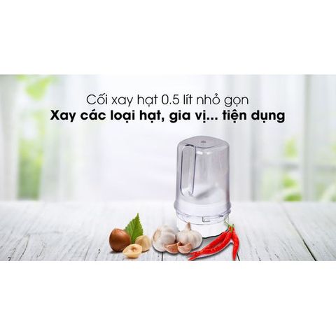 Máy Xay Sinh Tố Philips HR2223, Dung Tích 2L, Công Suất 700W, 3 Cối Xay, Công Nghệ ProBlend Crush, Bảo Hành 2 Năm