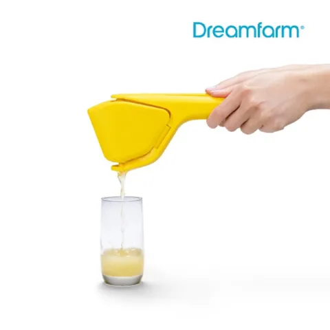 Dụng cụ vắt cam Dreamfarm Fluicer cỡ vừa màu vàng - Tiện dụng, tiết kiệm không gian, dễ sử dụng cho nước ép tươi ngon