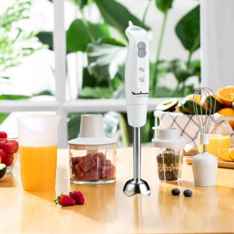 Máy Xay Cầm Tay Đa Năng 2in1 Moulinex DD3021, 700W, Xuất Xứ Pháp, Bảo Hành 2 Năm, Phù Hợp Cho Nấu Ăn Và Thực Phẩm Trẻ Em