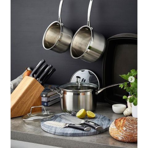 Bộ nồi inox 304 cao cấp Scanpan Impact 16/20/24cm - Chịu nhiệt, an toàn, dùng bếp từ và máy rửa bát, Hàng chính hãng