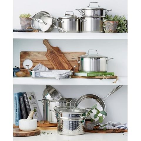 Bộ nồi inox 304 cao cấp Scanpan Impact 16/20/24cm - Chịu nhiệt, an toàn, dùng bếp từ và máy rửa bát, Hàng chính hãng