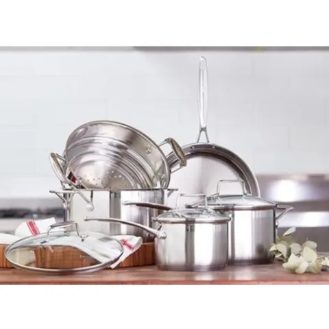 Bộ 5 nồi chảo inox Scanpan Impact 304 - Dùng cho bếp từ, máy rửa bát, thiết kế sang trọng và hiện đại, tiết kiệm năng lượng, điều khiển nhiệt dễ dàng