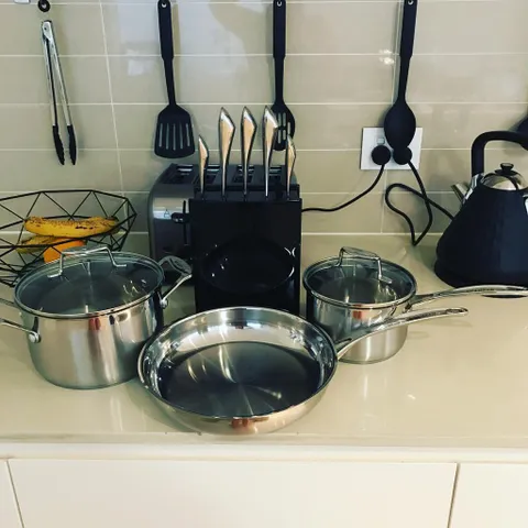 Bộ 3 Nồi Chảo Inox Cao Cấp Scanpan Impact 16/20/26cm - Dùng Cho Bếp Từ, Máy Rửa Bát, An Toàn và Tiết Kiệm Nhiệt