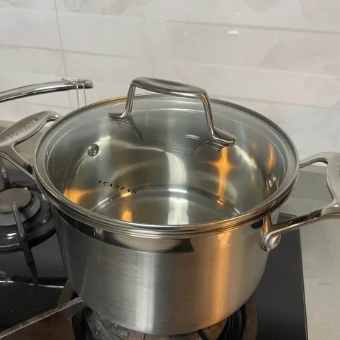 Bộ 3 Nồi Chảo Inox Cao Cấp Scanpan Impact 16/20/26cm - Dùng Cho Bếp Từ, Máy Rửa Bát, An Toàn và Tiết Kiệm Nhiệt