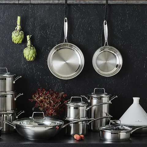 Bộ 3 Nồi Chảo Inox Cao Cấp Scanpan Impact 16/20/26cm - Dùng Cho Bếp Từ, Máy Rửa Bát, An Toàn và Tiết Kiệm Nhiệt