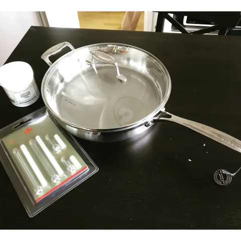 Chảo Inox 304 Cao Cấp Scanpan Impact 28cm - Đáy 3 Lớp, Dùng Bếp Từ, An Toàn Máy Rửa Bát, Sang Trọng, Thời Thượng