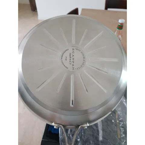 Chảo Inox 304 Cao Cấp Scanpan Impact 28cm - Đáy 3 Lớp, Dùng Bếp Từ, An Toàn Máy Rửa Bát, Sang Trọng, Thời Thượng