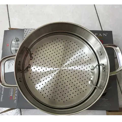 Xửng Hấp Inox 304 Scanpan TechNIQ 26cm - Vỉ Hấp Chất Lượng Cao, Có Thể Tháo Rời, Dùng Máy Rửa Bát, Dễ Dàng Vệ Sinh