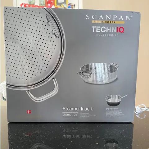 Xửng Hấp Inox 304 Scanpan TechNIQ 26cm - Vỉ Hấp Chất Lượng Cao, Có Thể Tháo Rời, Dùng Máy Rửa Bát, Dễ Dàng Vệ Sinh