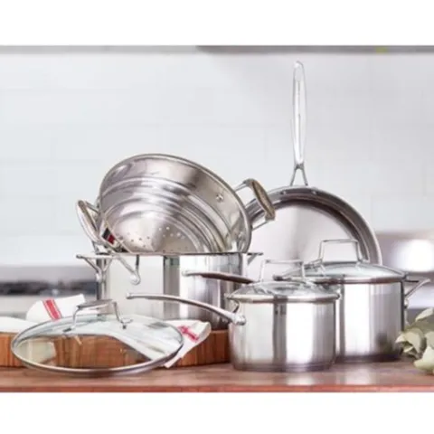 Bộ 3 Nồi Inox 304 Cao Cấp Scanpan Impact 16/20/24cm - Dizain Sang Trọng, Chịu Nhiệt Cao, An Toàn Cho Bếp Từ và Máy Rửa Chén
