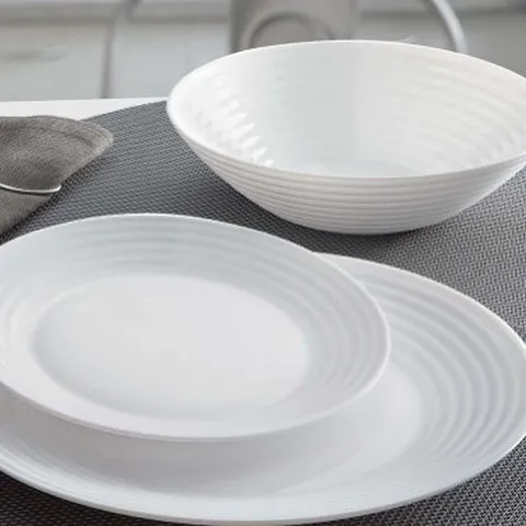 (Ảnh thật- Chính hãng) Bát đĩa thủy tinh cường lực dùng bàn ăn Luminarc Harena Pháp, sử dụng lò vi sóng, chịu va đập tốt