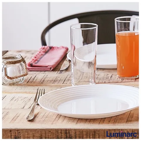 (Ảnh thật- Chính hãng) Bát đĩa thủy tinh cường lực dùng bàn ăn Luminarc Harena Pháp, sử dụng lò vi sóng, chịu va đập tốt