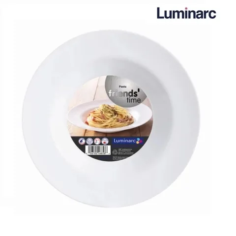 Đĩa Thủy Tinh Luminarc 28cm C8018 - Dụng Cụ Đựng Mỳ Ý An Toàn Trong Lò Vi Sóng & Máy Rửa Bát - Hàng Chính Hãng Pháp
