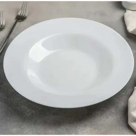 Đĩa Thủy Tinh Luminarc 28cm C8018 - Dụng Cụ Đựng Mỳ Ý An Toàn Trong Lò Vi Sóng & Máy Rửa Bát - Hàng Chính Hãng Pháp