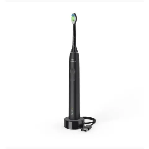 Bàn Chải Điện Philips Sonicare HX3671/54 Đen - Loại Bỏ Mảng Bám Gấp 3 Lần, Bảo Hành 2 Năm, Hàng Chính Hãng
