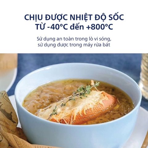 Bộ 2 Bát Tô Thủy Tinh Luminarc Diwali 21cm - Chịu Nhiệt, An Toàn Lò Vi Sóng, Máy Rửa Bát - Hàng Chính Hãng Pháp