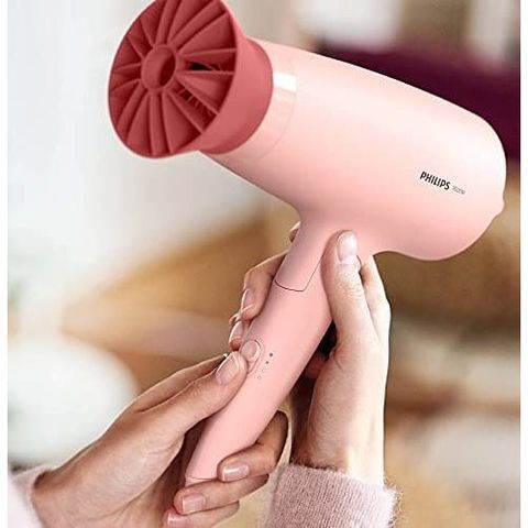 Bộ máy sấy và máy ép tạo kiểu tóc Philips màu hồng BHP398, bảo hành 2 năm | Hàng chính hãng
