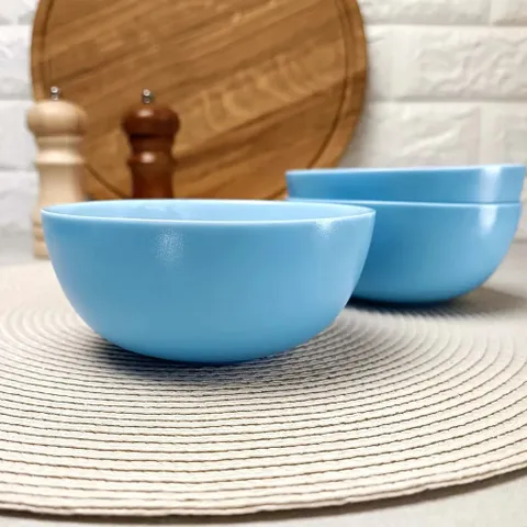 Bộ 6 Bát Thủy Tinh Luminarc Diwali Light Blue 12cm - Dùng Lò Vi Sóng, Máy Rửa Bát, Hàng Chính Hãng, Sang Trọng, An Toàn Sức Khỏe