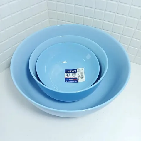 Bộ 6 Bát Thủy Tinh Luminarc Diwali Light Blue 12cm - Dùng Lò Vi Sóng, Máy Rửa Bát, Hàng Chính Hãng, Sang Trọng, An Toàn Sức Khỏe
