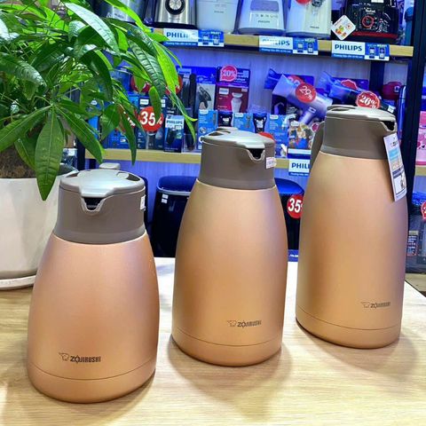Bình giữ nhiệt Zojirushi 1.9L SH-HC19-NU - Phích giữ nóng lạnh cao cấp, bấm rót tiện lợi, bảo hành 1 năm, thiết kế sang trọng, an toàn sức khỏe.
