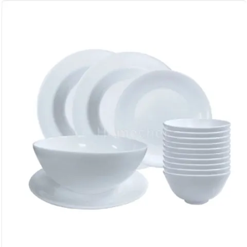 Bộ bát đĩa (tô, chén, dĩa) Larah Borosil thủy tinh 15 chi tiết BRS15T