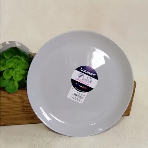 Đĩa Thủy Tinh Nông Lòng Luminarc Diwali Granit 19cm P0704 - Hàng Chính Hãng Pháp, An Toàn Cho Sức Khỏe, Đẹp Hiện Đại