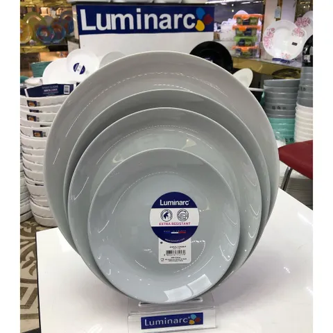 Đĩa Thủy Tinh Nông Lòng Luminarc Diwali Granit 19cm P0704 - Hàng Chính Hãng Pháp, An Toàn Cho Sức Khỏe, Đẹp Hiện Đại