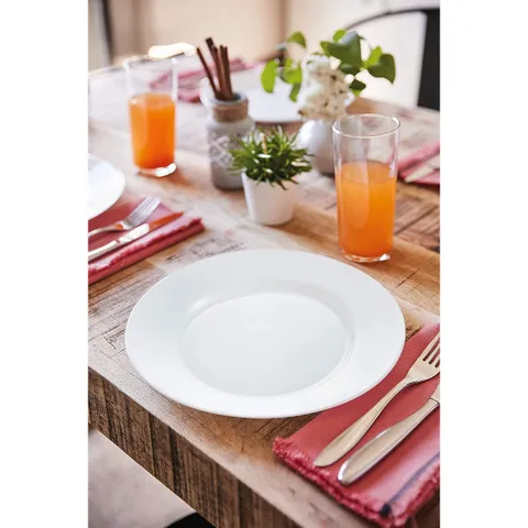 Bộ đĩa thủy tinh Luminarc Everyday 12 chi tiết EV12H - An toàn lò vi sóng, máy rửa bát, thiết kế hiện đại và tinh tế cho nhà bếp