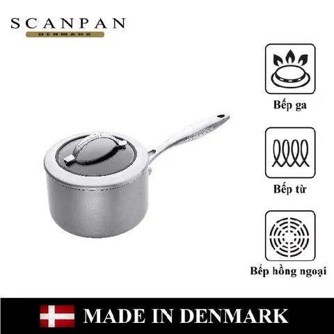 Nồi inox chống dính Scanpan CTX 1.8L - Thiết kế liền khối, sử dụng trên bếp từ, bảo hành 3 năm, an toàn cho sức khỏe