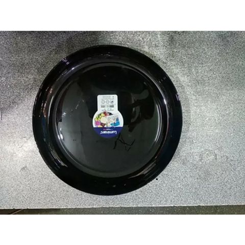 Đĩa Thủy Tinh Sâu Luminarc Friend's Time Đen 30cm - Chịu Nhiệt, An Toàn Lò Vi Sóng & Máy Rửa Bát, Bền Bỉ, Pháp