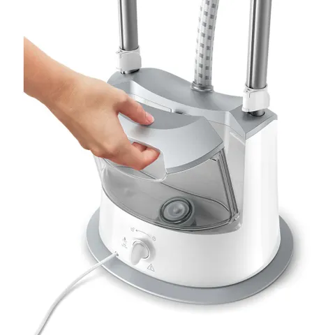 Bàn là cây, bàn là hơi nước đứng Philips GC487, công suất 1800W, phun hơi tự động, bảo hành 2 năm