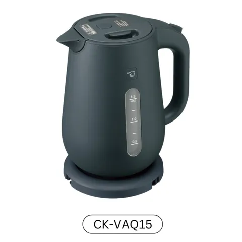 Ấm đun siêu tốc, bình đun siêu tốc Zojirushi 1.5L CK-VAQ15-BM, công suất 1300W, bảo hành 1 năm