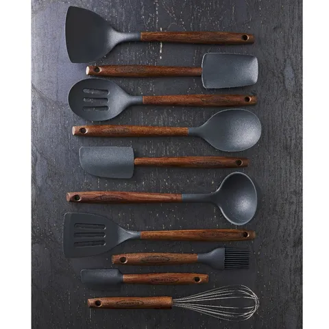 Xẻng xúc lật thức ăn, xẻng xào nấu đa năng Scanpan 31cm 52541103, silicon chịu nhiệt