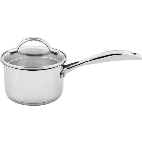 Nồi inox đáy liền Scanpan STS 14cm, dung tích 1.2L, chịu nhiệt 250°C, phù hợp bếp từ và máy rửa bát, thiết kế sang trọng, bền bỉ.