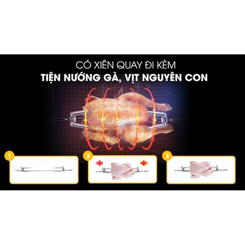 Lò Nướng Điện Galanz 42L KWS2042LQ-H8K 2000W - Thiết Kế Sang Trọng, Tính Năng Đối Lưu, Dễ Dàng Vệ Sinh, Bảo Hành 1 Năm